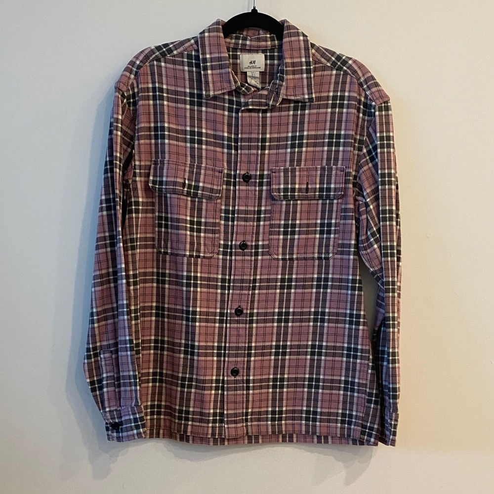 Plaid Button-Up Shirt